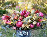 Resendiz Brothers 2024 – A Beautiful Protea Filled Wall Calendar