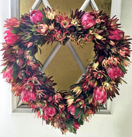 I Heart Protea Wreath